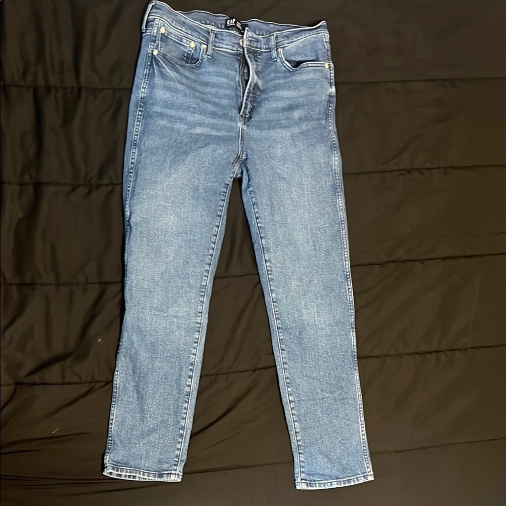 Classic Blue Women's Jeans High Rise Vintage Slim